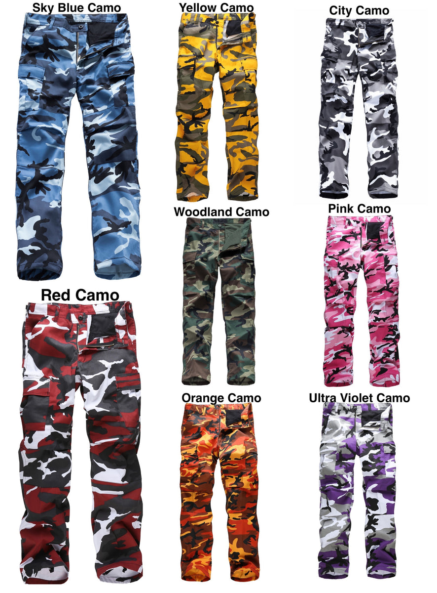 Bright on sale camo trousers